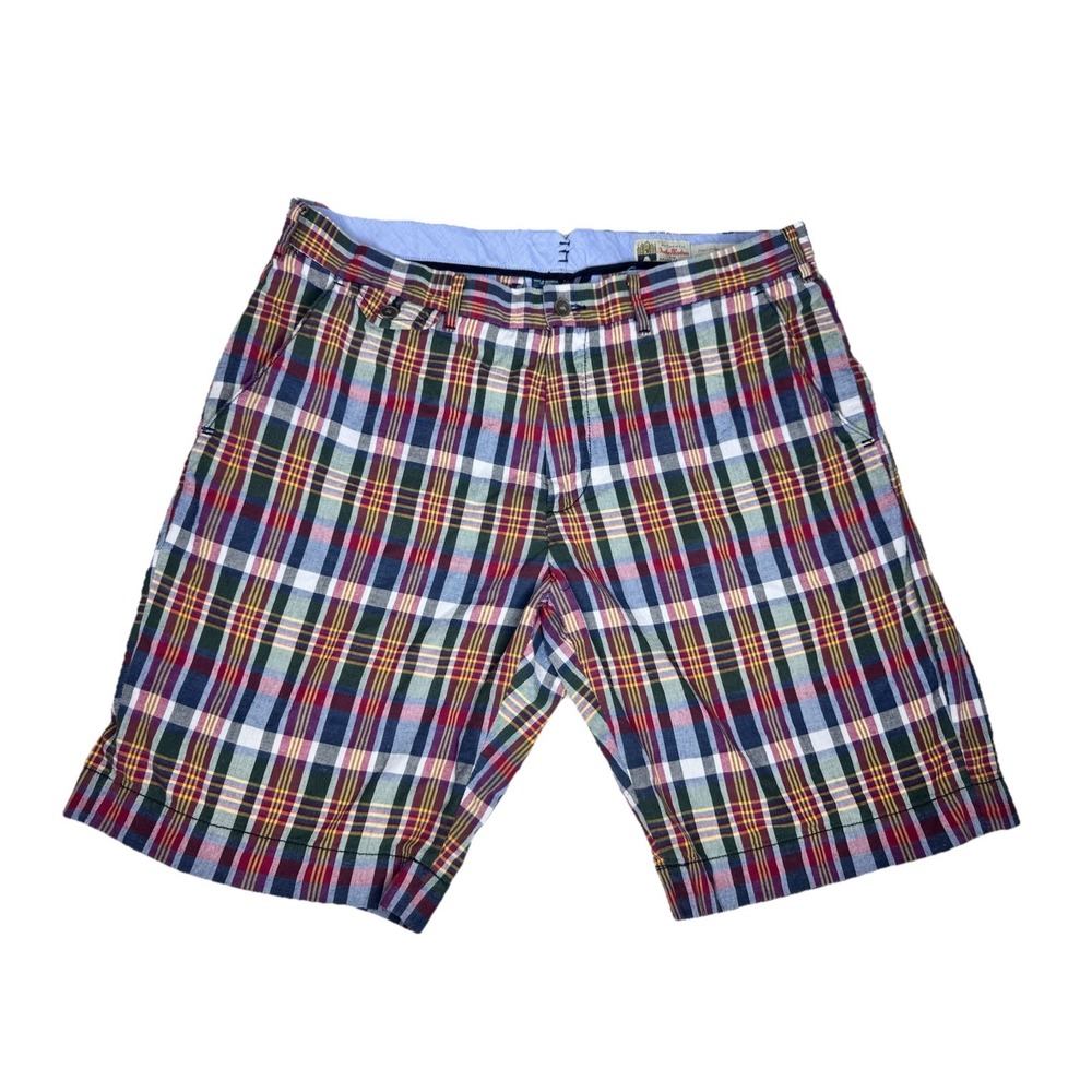 Polo Ralph Lauren Shorts India Madras Plaid Mens Sz 36 Cotton 9in Vintage Preppy